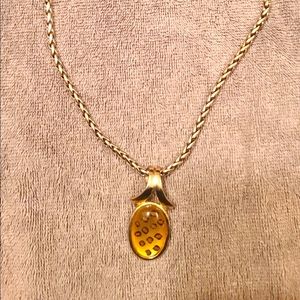 Premier Leopard and gold earrings and necklace set